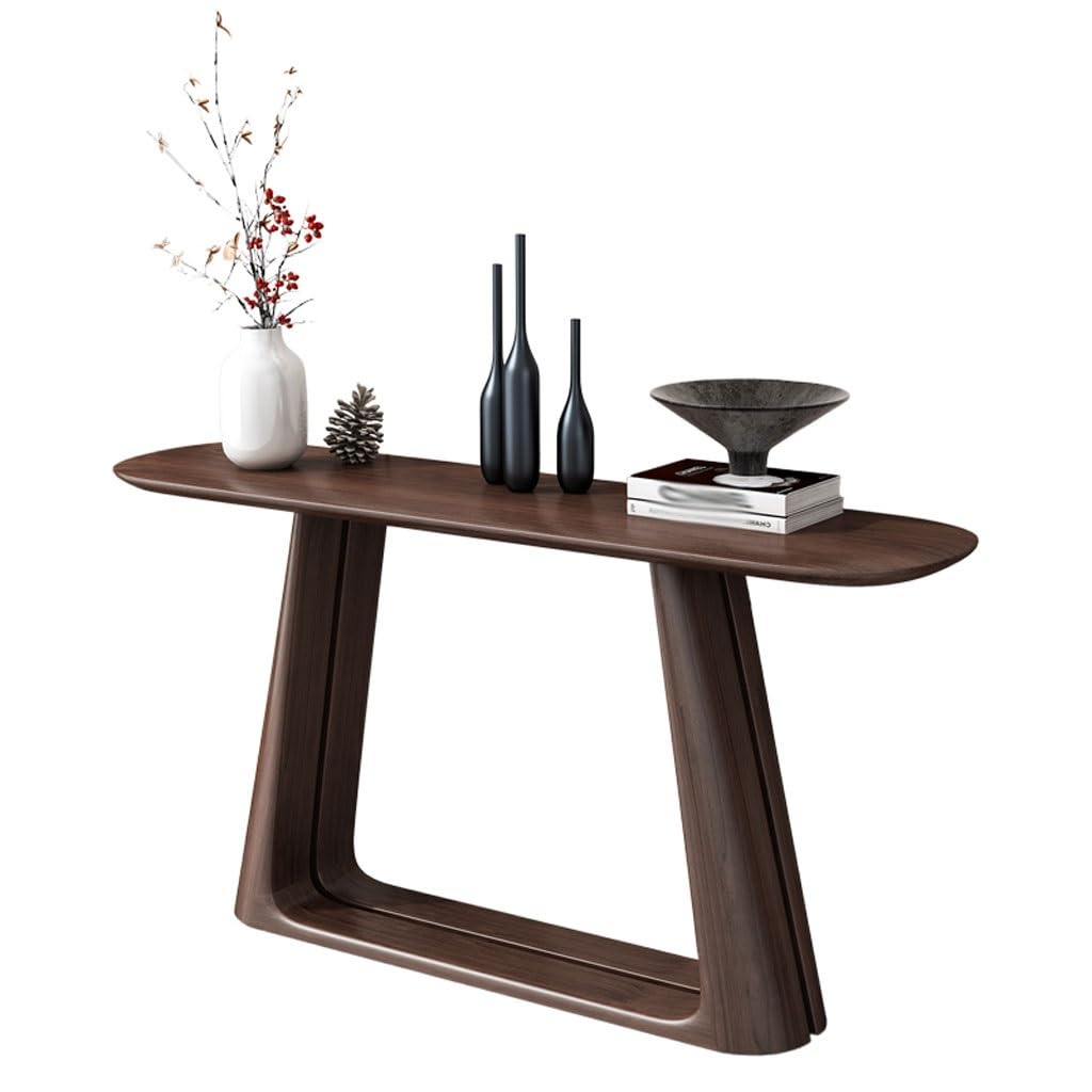 ENGENDER Console Tables Chinese Bar Table Against The Wall Entryway Aisle Wood Color Solid Narrow Side(100 * 30 * 88cm)