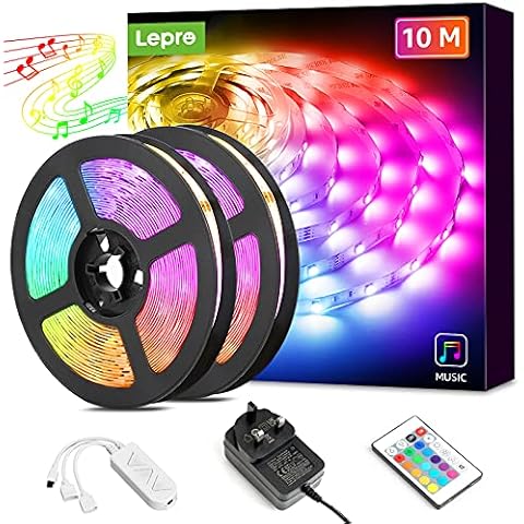 Lepro LED Strip Lights with Music Sync Cover