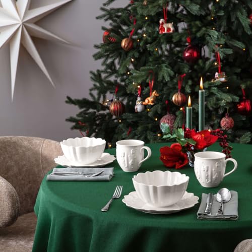 Villeroy & Boch – Toy's Delight Royal Classic Frühstücks-Set 6 teilig Weiß, Spülmaschinenfest, Mikrowellensicher, Frühstücksset Toys Für 2 Personen, Weihnachtsgeschirr Toys, Premium Porcelain