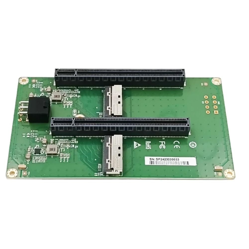 Doble Ranura PCIe 5.0 X16 desde MCIO 8I para Máximo Rendimiento de GPU ATX 8