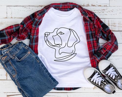Labrador Retriever Line Art Infant/Toddler/Youth T-Shirt4