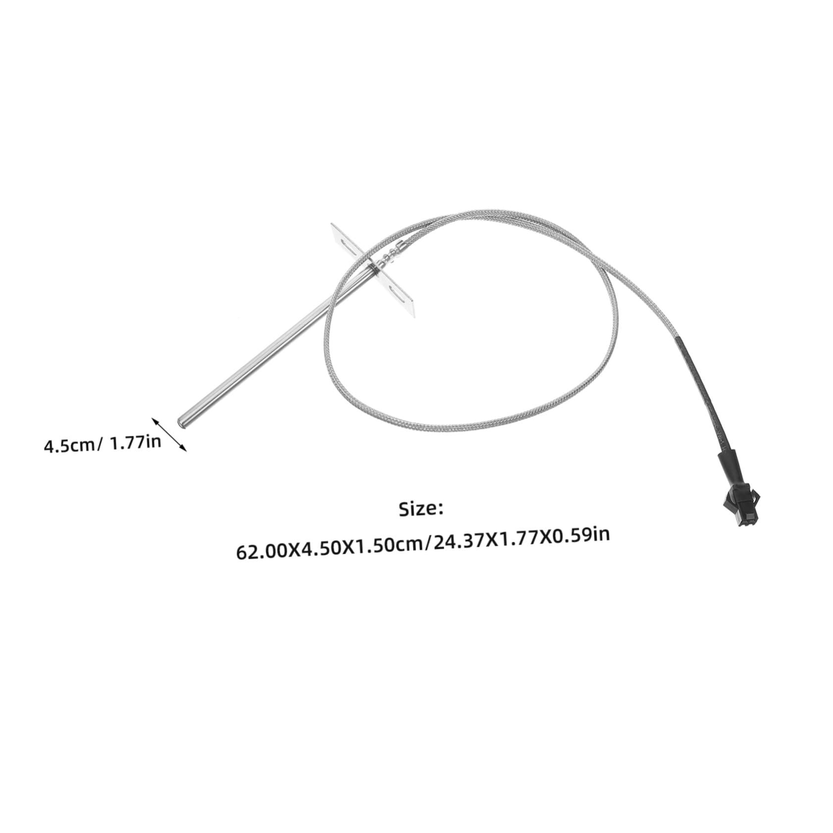 Abaodam 3 Juegos Sensor de temperatura sensor temperatura termómetro barbacoa parrilla accesorios cocinando sonda de temperatura para probeta de temperatura Acero inoxidable Silver