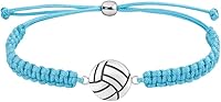 Vista 15 de Pulsera con dijes de voleibol Sportybella - Pulseras ajustables con dije de voleibol. Regalos ideales y recuerdos para jugadores de voleibol.