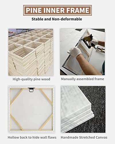 Spa Still Life Canvas Wall Art, Zen Stone Picture Bathroom Decor, Bamboo Fountain Poster Prints For Yoga Meditation Room Beauty Spa Treatment Room 16X12 Inch #TOP4