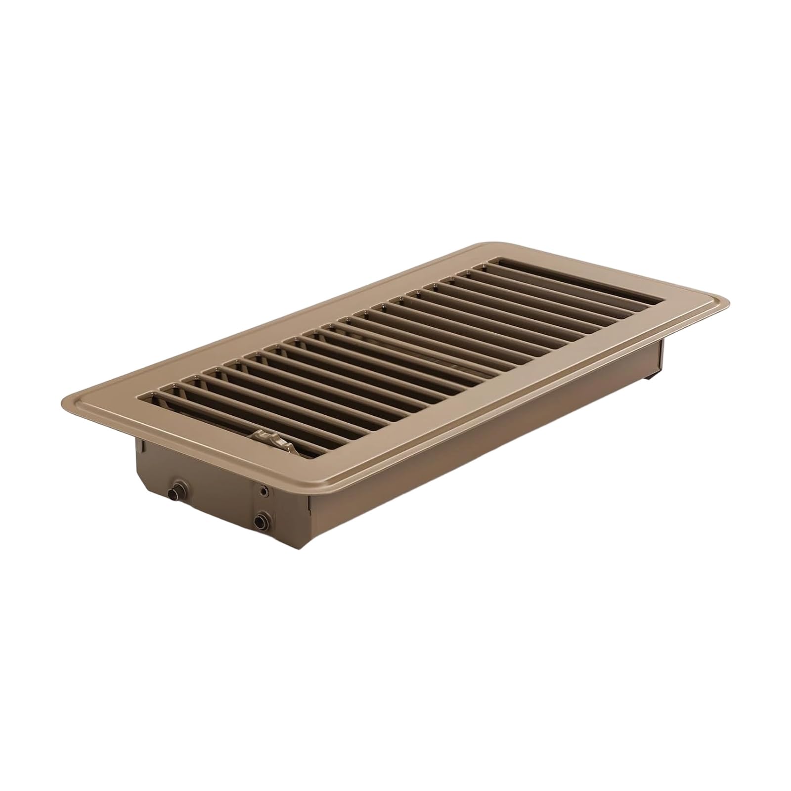 Elnwnnkc Brown Premium Metal Floor Register Ventilation Grille 11.5X5.5 Inch Not Bendable Construction Simple Installation For Ducts Metal Vent Grille Decorative Cover Duct Opening Cover Sturdy Ventilation Grate