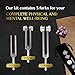 Tuning Forks for Healing Set (128Hz, 256Hz, 512Hz) — Essential Yoga and Meditation Accessories & Sound Therapy Devices