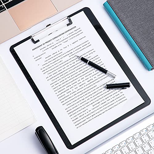 Amazon Basics Plastic Clipboards, Low Profile Clip, Clipboard For Classrooms, Office, Restaurants, Doctor Offices, 2-Pack, Black #TOP5