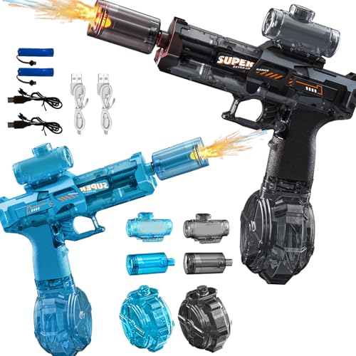 Pistolet eau electrique longue portee rechargeable motorise pour grand jeu exterieur