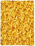 Macaroni and Cheese Blanket ,Fleece Throw Blanket Super Soft Warm Therma Plush Bed Couch Living Room