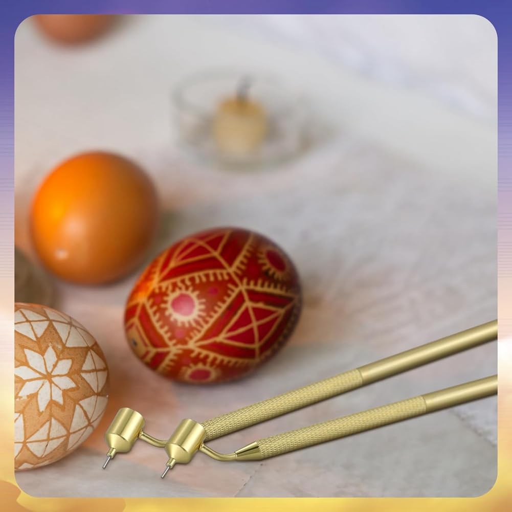 Set mit 3 Heißwachs-Zeichenstiften für Dekorative Kunst für Ostereier, Pysanky-Zubehör