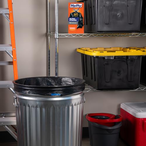 Hefty Ultra Strong 30 Gal Large Trash Bags, Black, Unscented, 25ct - image 2