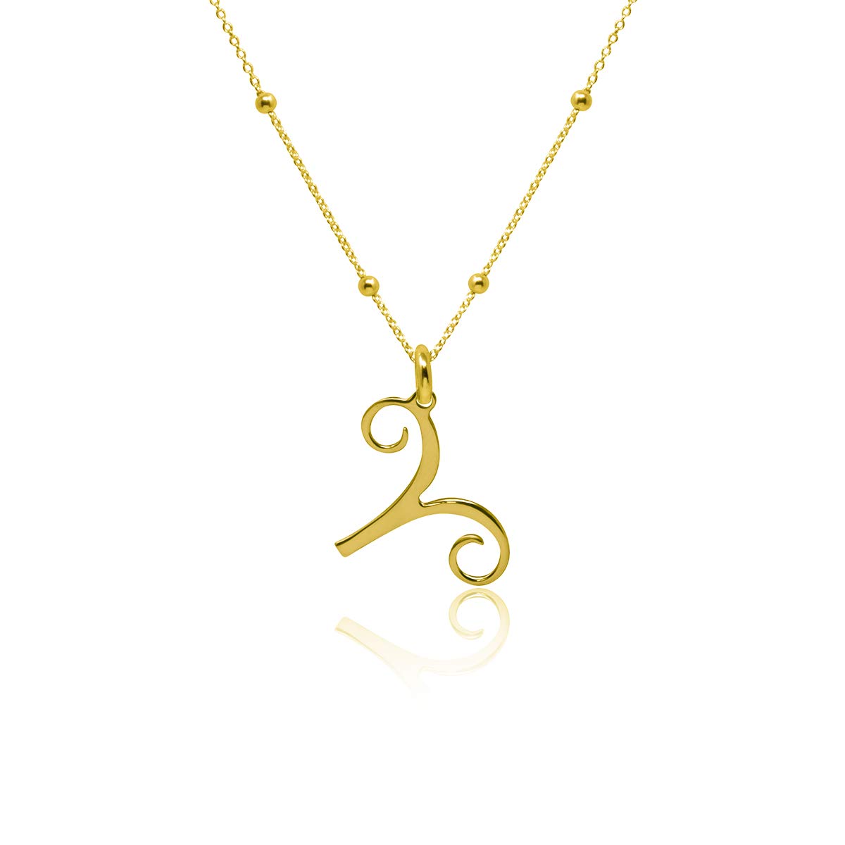 WANDA PLATA Collar Símbolos del Zodíaco Colgante Aries para Mujer Plata de Ley 925 con Baño de Oro, Cadena de 45 cm + 5 Horóscopo, Astrología …