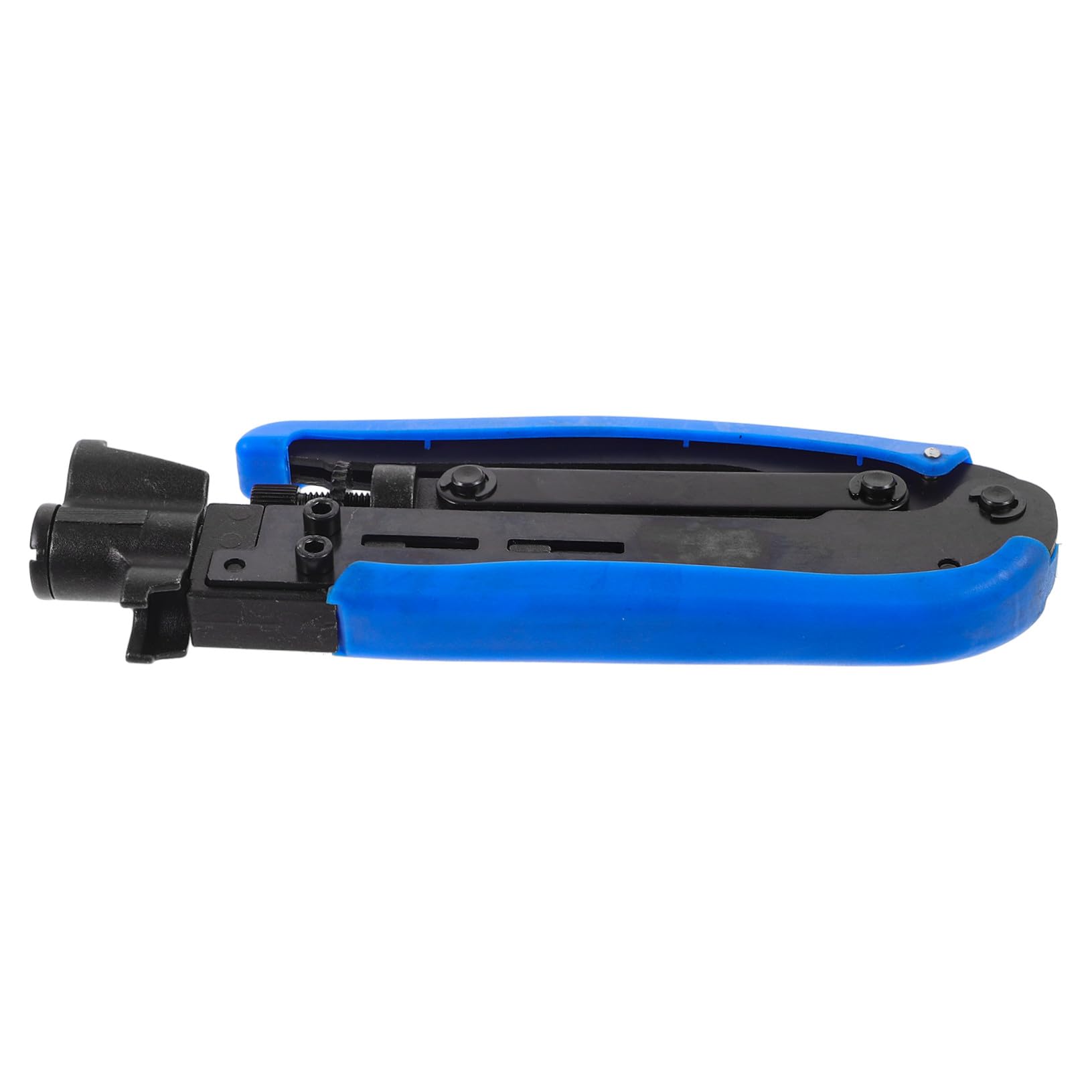 Crimpadora Coaxial Profesional Herramienta de Conexión Multifuncional para Crimpar Cables, Compatible Conectores Coaxiales, Herramienta Robusta para Telecomunicaciones, Uso