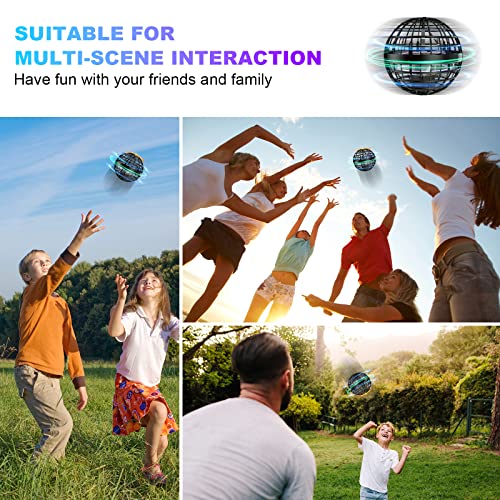 Joysky Fliegender Ball Magic Flying Ball Hover Ball Fliegender Spinner Spielzeug für Kinder Erwachsene, RGB LED-Licht 360° Rotieren UFO Mini Drohne, Indoor Outdoor Flying Orb 2021 Upgraded (Schwarz) - Image 6