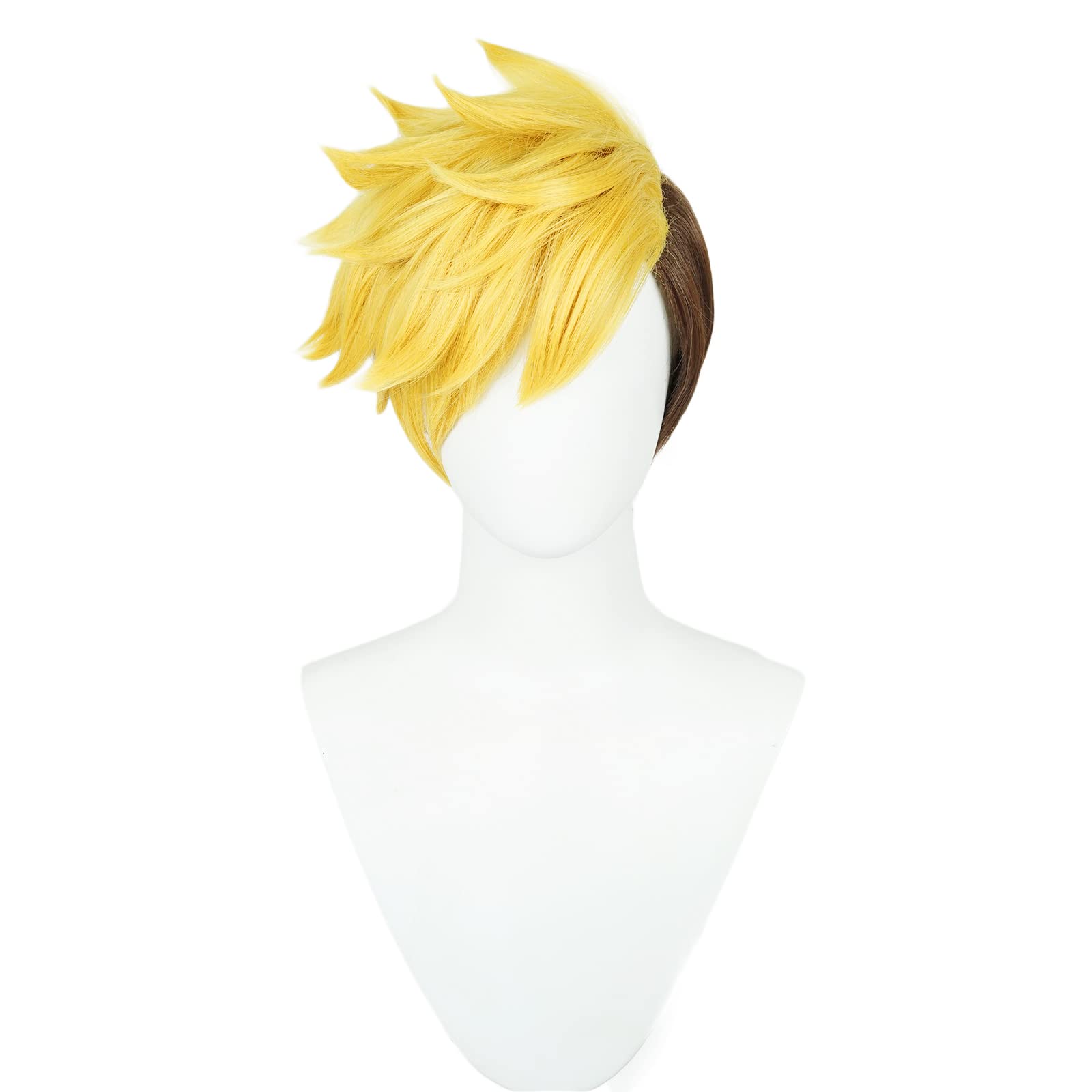 Blonde Brown Wig for Vash Stampede Trigun Cosplay Wig Men Halloween Party Short Synthetic Hair