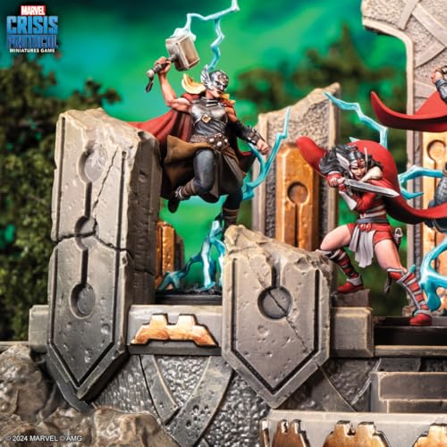 Atomic Mass Games, Marvel: Crisis Protocol – Mighty Thor, Lady SIF, Thor, Hero of Midgard & Loki, Prince of Lies, Charakter-Erweiterung, Tabletop, 2 Spieler, 14+ Jahren, 90-120 Minuten, Mehrsprachig