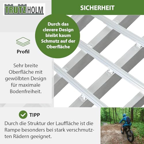 Auffahrrampe für Motorräder Trutzholm 230 cm mit 680 kg Traglast