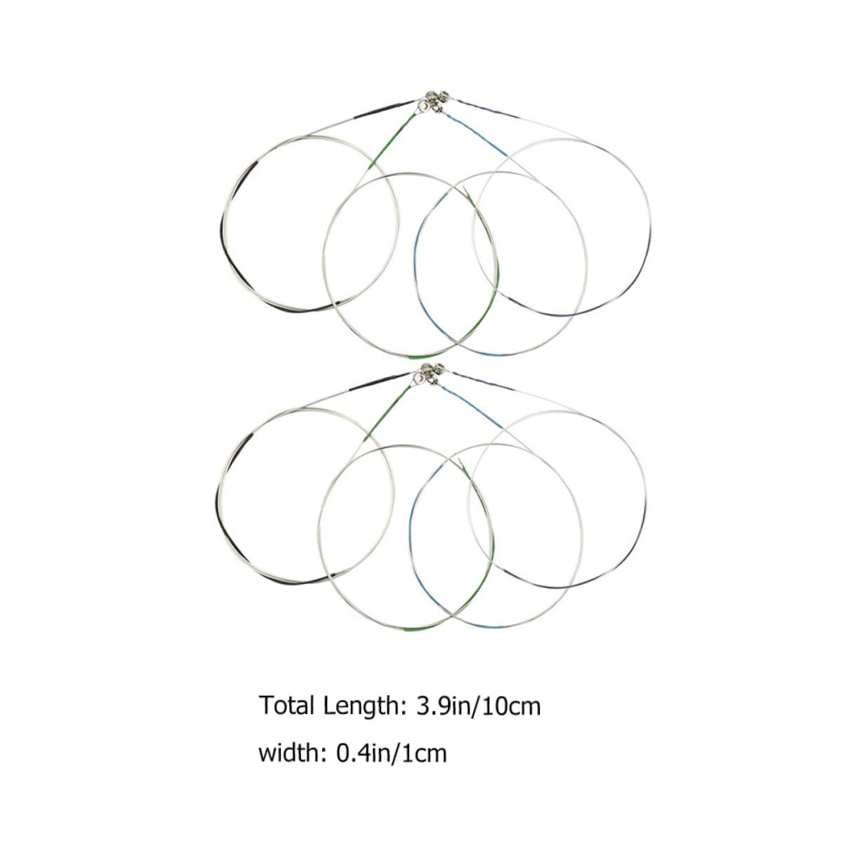 Holibanna 8Pcs Steel Violin Strings for Violin Replacement Strings for Instruments Sound Easy to Use for Beginners and Experienced Players