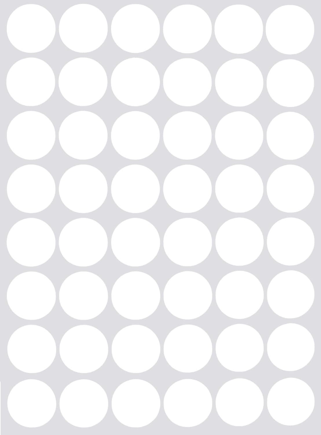 Color Paper Label Sticker 11/16" Inch Organizing Labels (17mm), 5184 - Pack by Royal Green (White)