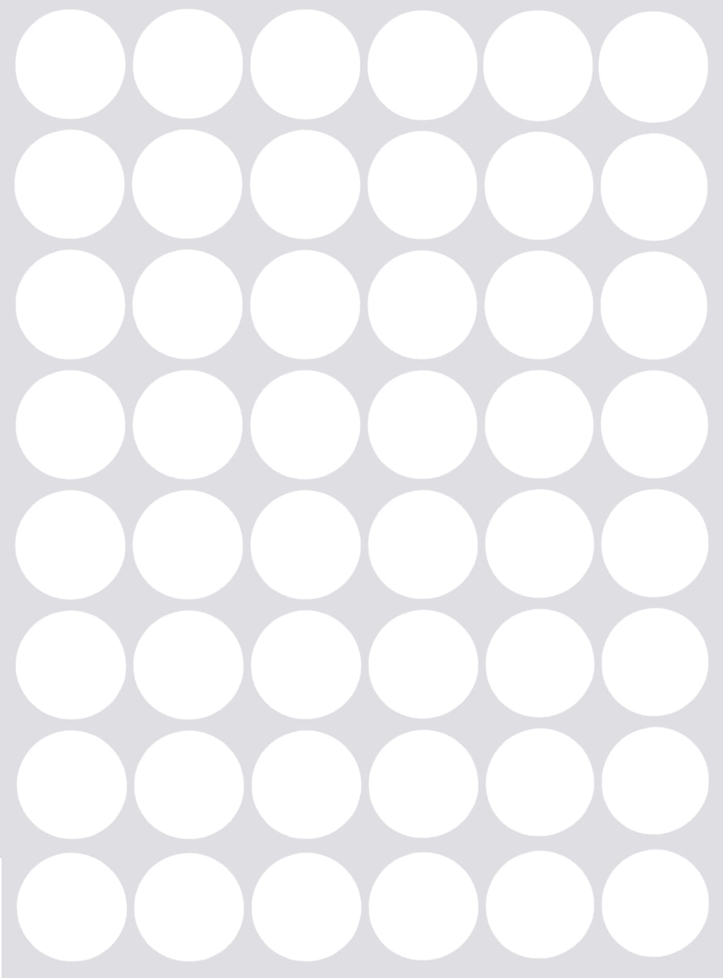 Royal Green Color-Coding Labels Dot Sticker 11/16" Inch Colored Labels for Inventory for Office & Home (17mm), 4800-Pack (White)
