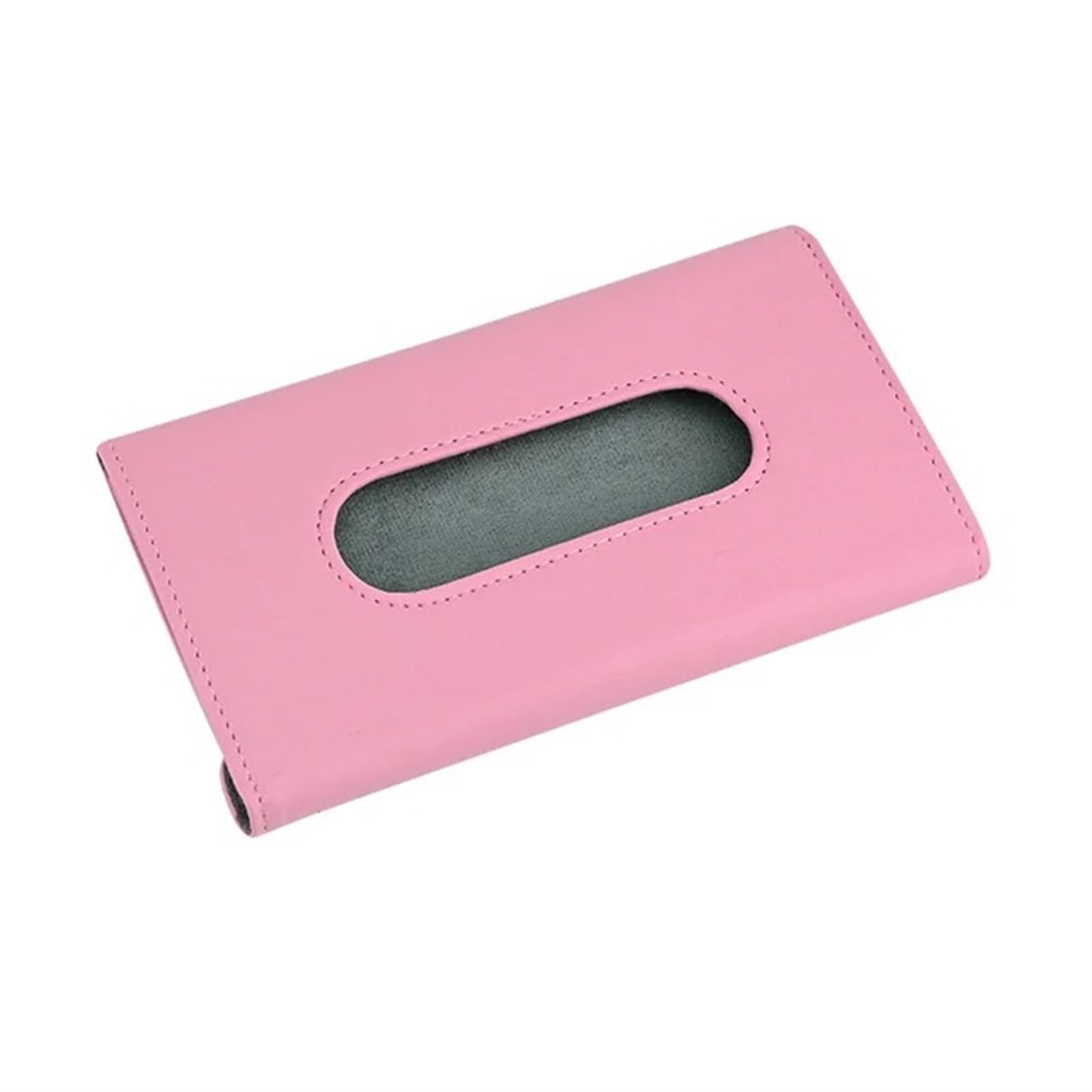 Car Trim Interior Car Visor Tissue Holder PU Leather Hanging Paper Towel Clip Napkin Backseat Case Auto Interior(Pink with clip)