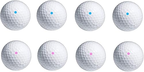 PakedDeals - Pelota de golf de 4 bolas de color rosa, azul y verde