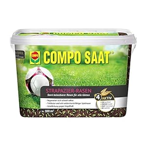 COMPO SAAT Duurzaam gazon, speciaal graszaadmengsel met effectieve kiemversneller, gazonzaad/graszaad, 2 kg, 100 m²