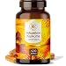 Produktbild Kurkuma Extrakt - 120 Kapseln - nur eine Kapsel am Tag - mit allen essentiellen Curcuminoiden (Curcumin, Demethoxycurcumin & Bisdemethoxycurcumin) & Markenrohstoff Piperin®