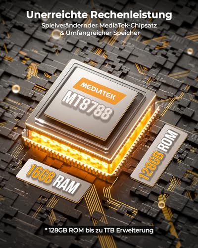 OUKITEL WP36 Outdoor Handy Ohne Vertrag mit 128dB Stereo Lautsprecher, 16GB+128GB Smartphone, IP68...