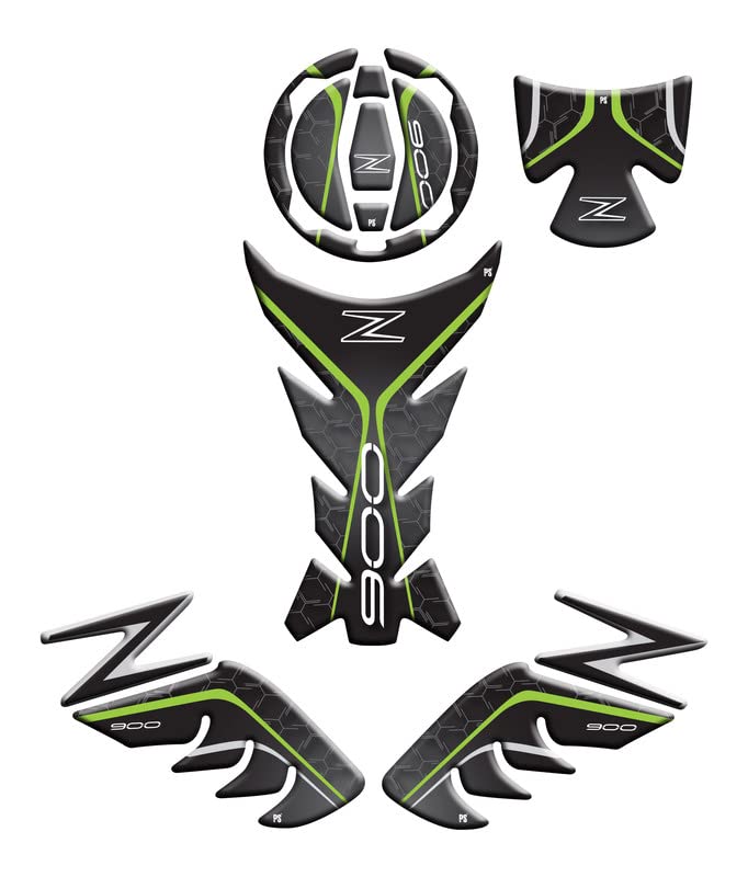 Z900 kit autocollants 3D vert foncé fini les rayures sur le réservoir