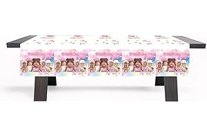 1pcs TableCloth Cute Girl Avatar Party Table Decoration
