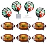 10 Stück American Fußball Party Ballons Set - 