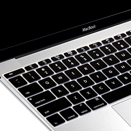 Protector de teclado para MacBook 12 pulg. silicona negra miniatura 4