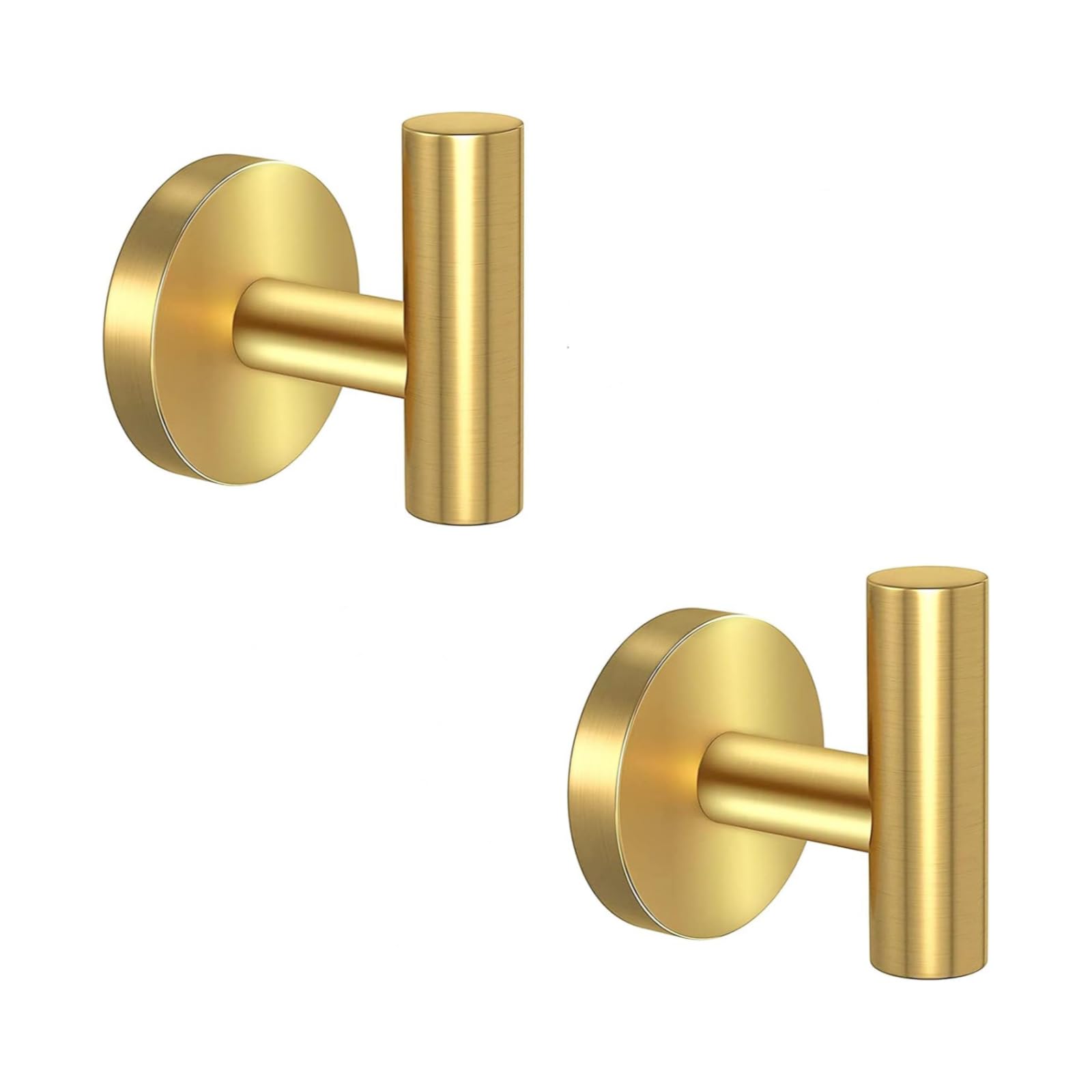 stusgo Gold Towel Hooks Bathroom Coat Hook for Wall Stainless Steel Heavy Duty Door Hanger Wall Hooks Matte