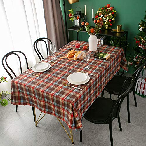 Nappe de Noël lavable en coton épais pour table rectangulaire - 2