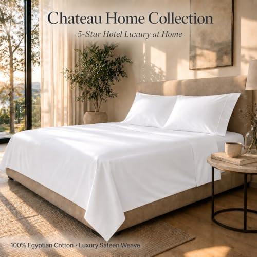 Image of 800 Thread Count Queen Sheet Set,Egyptian Cotton Sheets Queen Size Bed Set