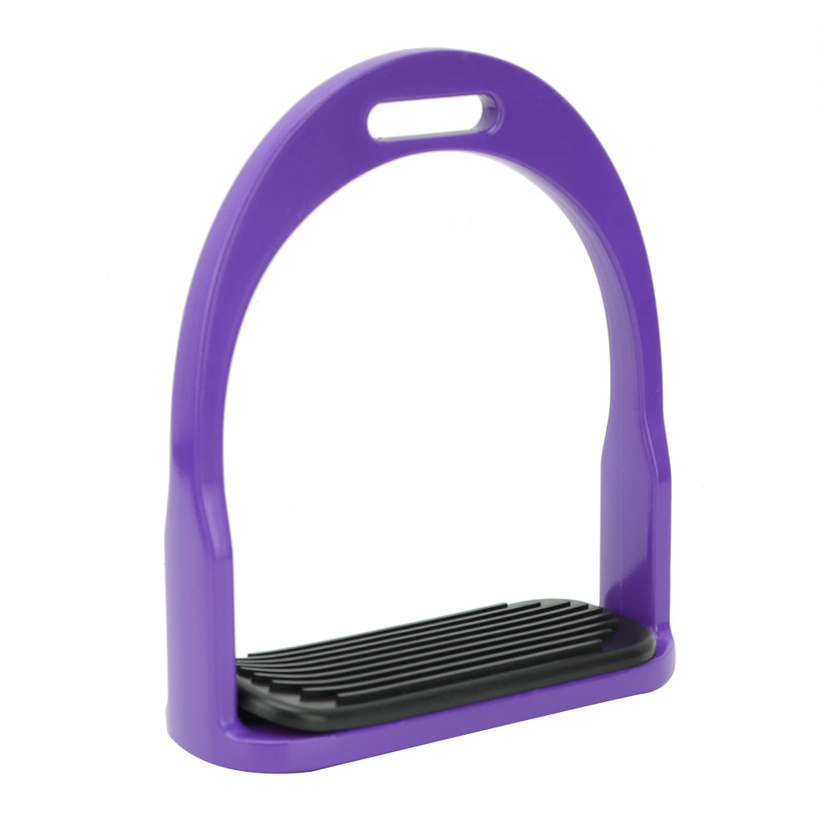 Estribos anchos de seguridad para montar a caballo de aluminio de primera calidad para niños (Púrpura)