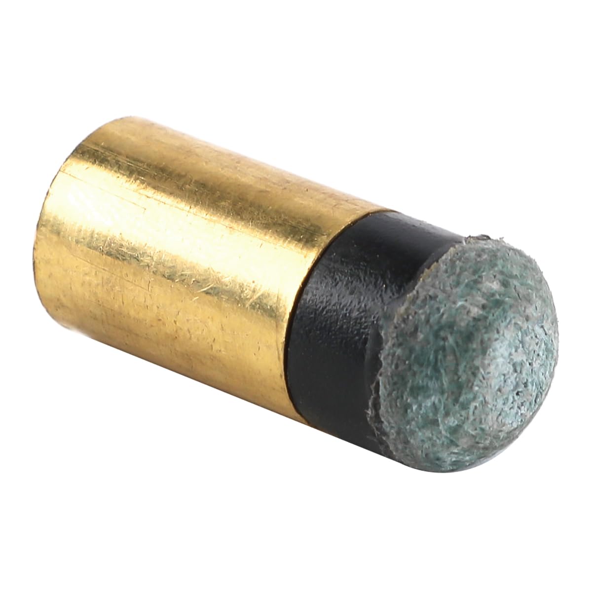 Juego de 10 puntas y casquillos de taco de billar de metal duro, de cuero, en espiral, de 10 mm para billar.