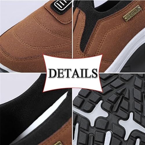 Ideacloth Shoes for Men, Ideacloth Orthopedic Shoes for Men, Outdoor Men's Outdoor Comfortable Slip-On Waterproof Orthopedic Walking and Hiking Loafers Sneakers2