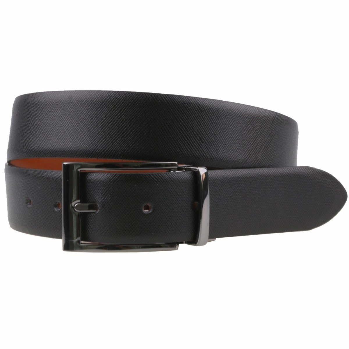 LLOYD Leder Wendegürtel 0813/05 Schwarz/Braun, Länge:85 cm