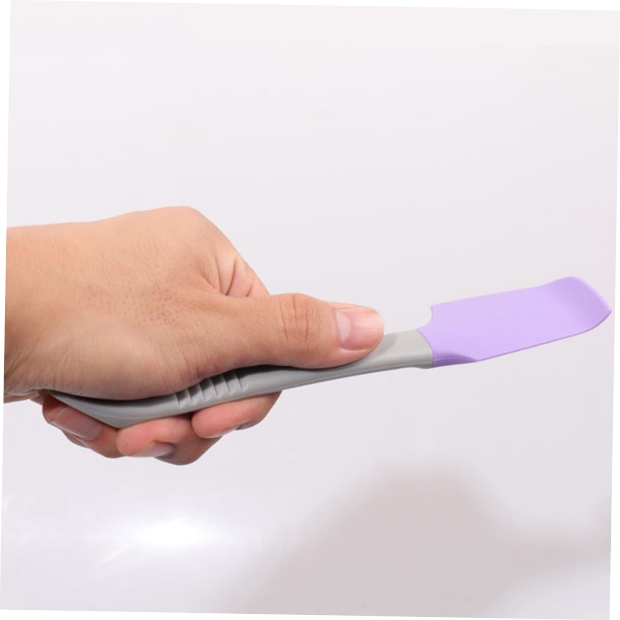 Housoutil 15 Pcs Apply Wax Spatula Beauty Wax Scraper Makeup Scraper Wax Applicator Mini Cosmetic Spatula Wax Strips and Spatula Waxing Wax Spatulas Make up Kit Sponge Purple