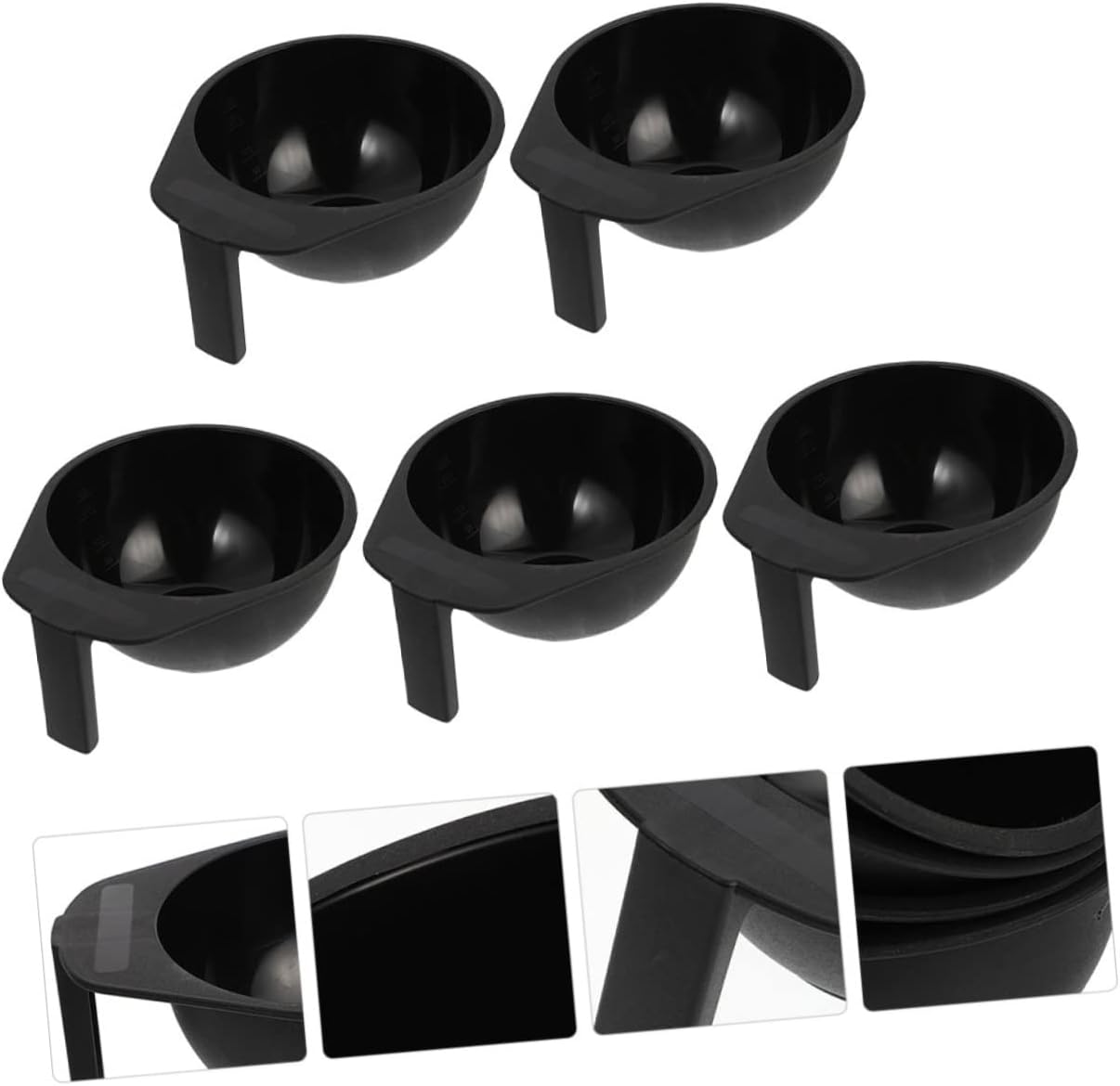 2sets 5pcs Professional Hair Dye Bowls Sturdy Color Mixing Containers for Salon Home Use Essential Hairdressing Tool for Easy Tint Color Mixing 5pcs*2