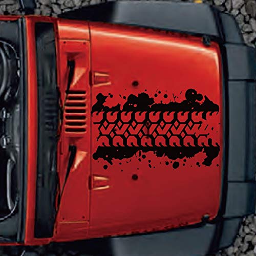 KaaHegoCar Bonat Strip Tayer Vinyl Decal Emblem Windows,Sides,Bumper, Hood Car Sticker (Black)