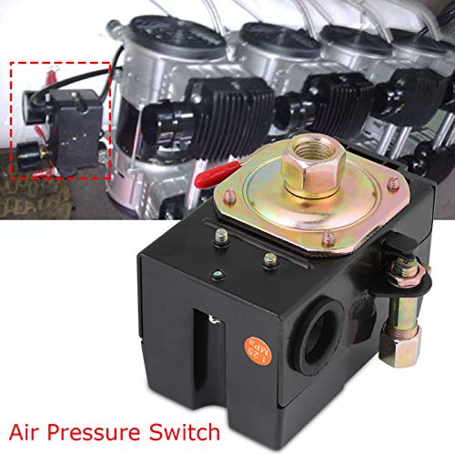 Air Compressor Pressure Switch Control, 135-175 PSI 26A Single Port Universal Pump Pressure Switch Control Valve Air Compressor Replacement Parts - Thumbnail 3