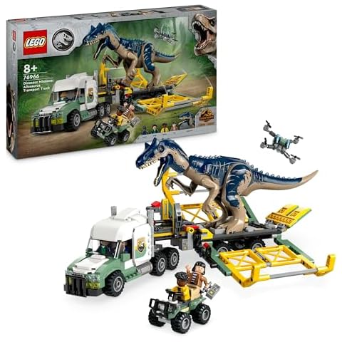 LEGO Jurassic World Allosaurus Transport Truck Set Cover