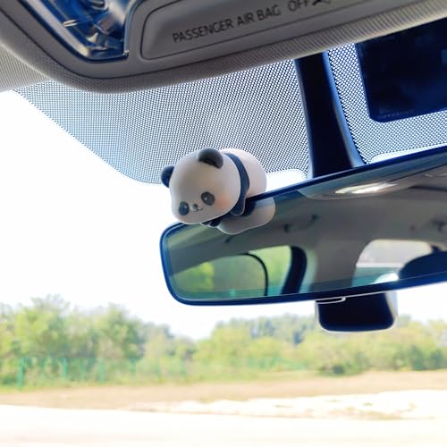 Image of Cute Furry Animal Rear View Mirror Accessories, Car Dashboard Decoration