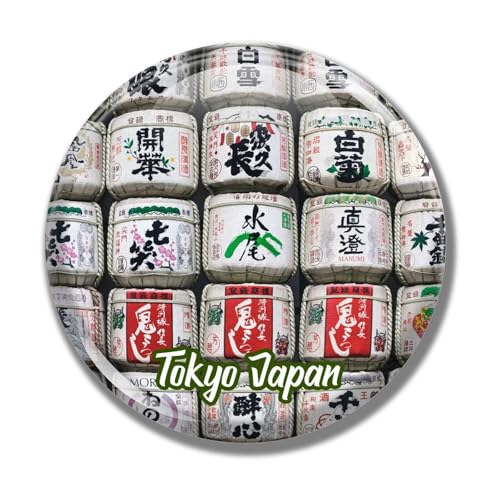 Nogytize Calamita da frigorifero 3D per il Giappone, Tokyo City, in vetro, souvenir da viaggio, adesivo decorativo per frigorifero