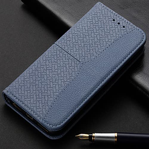 Étui en cuir pour iPhone 14 gris avec porte-cartes et rabat de protection