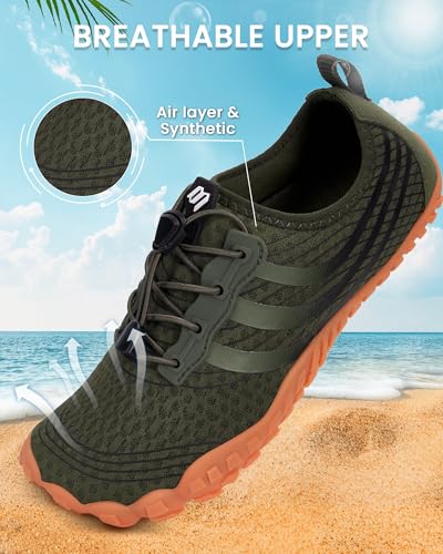 Image of Water Shoes for Women Men Quick-Dry Barefoot Shoes Breathable Aqua Socks for Swim Beach River Pool Lake Hiking Surfing Kayaking
