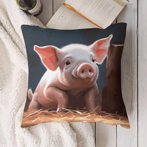 Fundas de almohada para dormitorio Smiling de 45.7 x 45.7 cm con cremallera 5